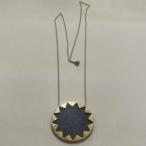 House of Harlow 1960 Gold and Black Sunburst Necklace